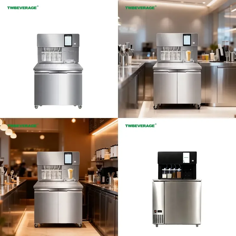 Commercial Automatic Bubble Tea Machine Stainless Steel Smart Beverage Boba Maker for Tea Shop Simple Operation