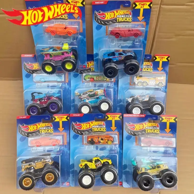 

New Original Hot Wheels GRH81 Monster Trucks Serise Die Casting Alloy Model Car Collection Decoration Surprise Toys Car Gifts