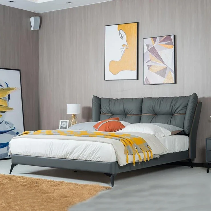 

ABCModern Design Soft Bed Luxury and Comfort Indulgence! Exclusive Offers From Source Factory Wood Frame