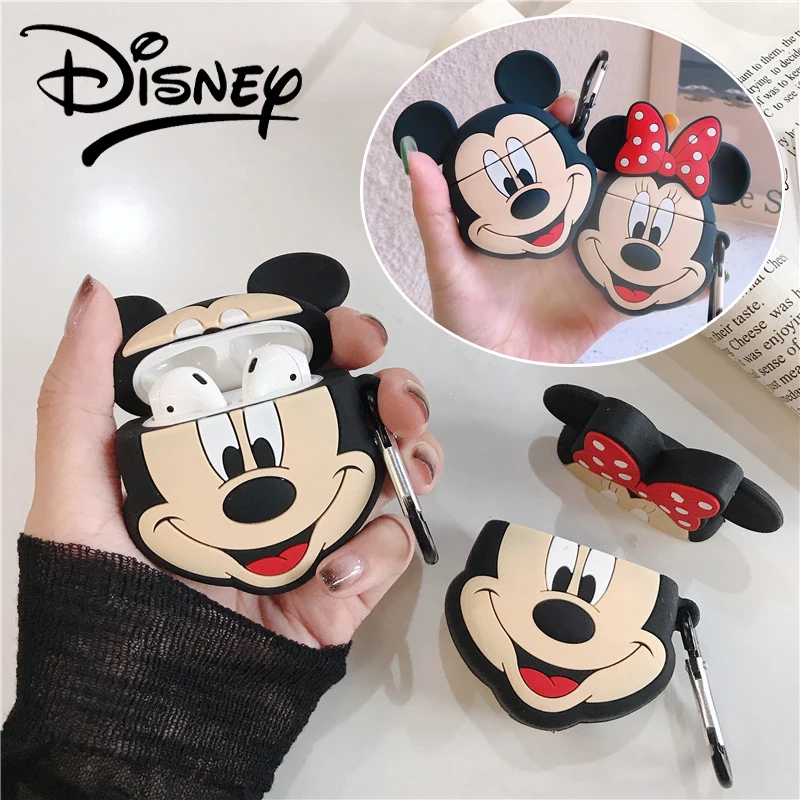 Disney Mickey Minnie Mouse Case for Apple AirPods 1 2 3 Cover for AirPods Pro Anime Silicone Bluetooth Earphone Protective Shell