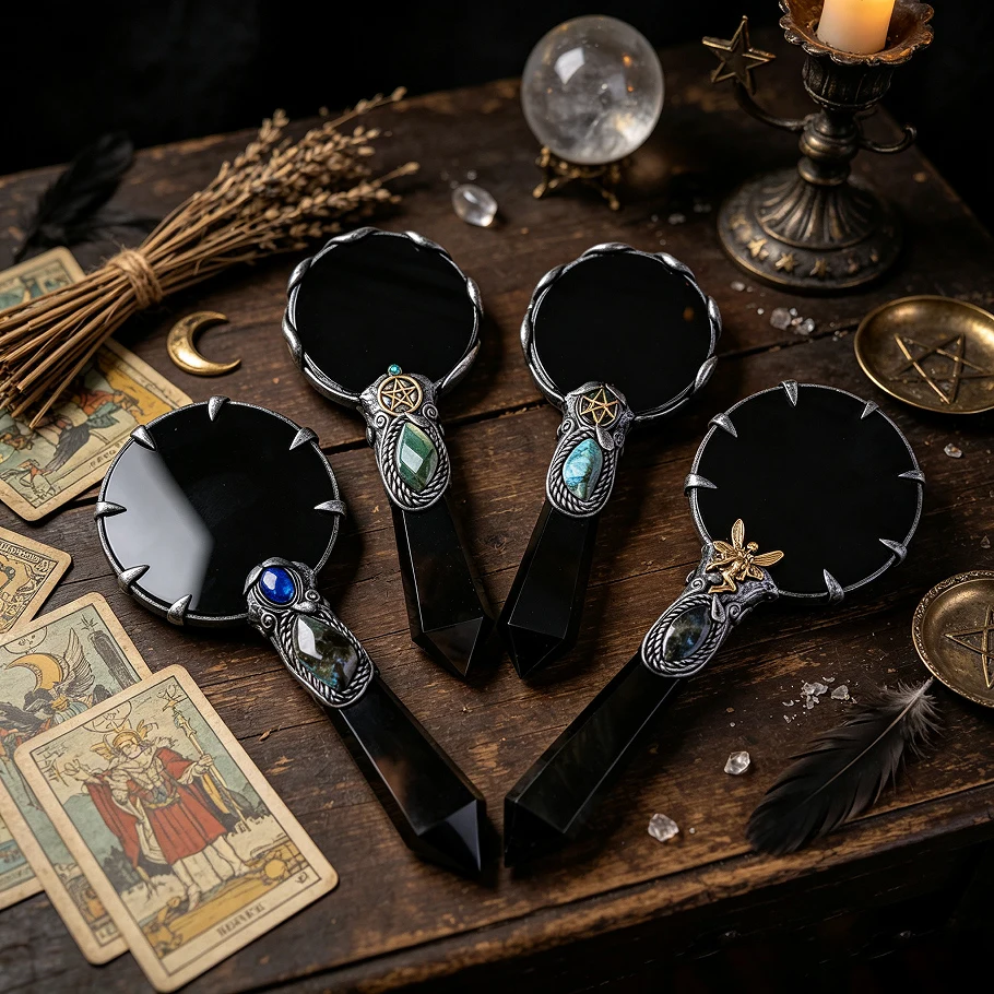 1pc Halloween Stained Dreamcatcher with Natural Crystal Chips Black Cat Pumpkin Ghost Window Wall Hanging Home Party Decor Gif