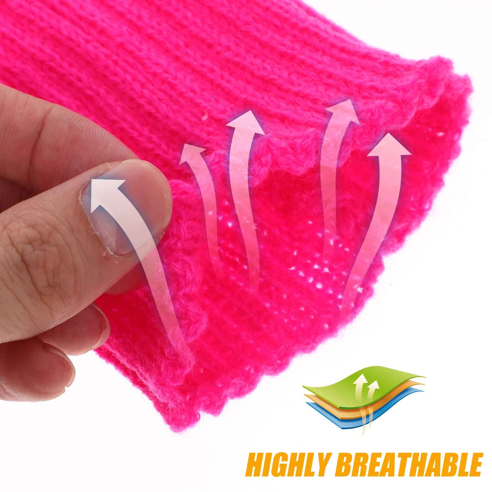 

1Set 80s Style Neon Headband Leg Warmers Wristband Fanny Pack Set Women Sports Accessories for Exercise Running Party