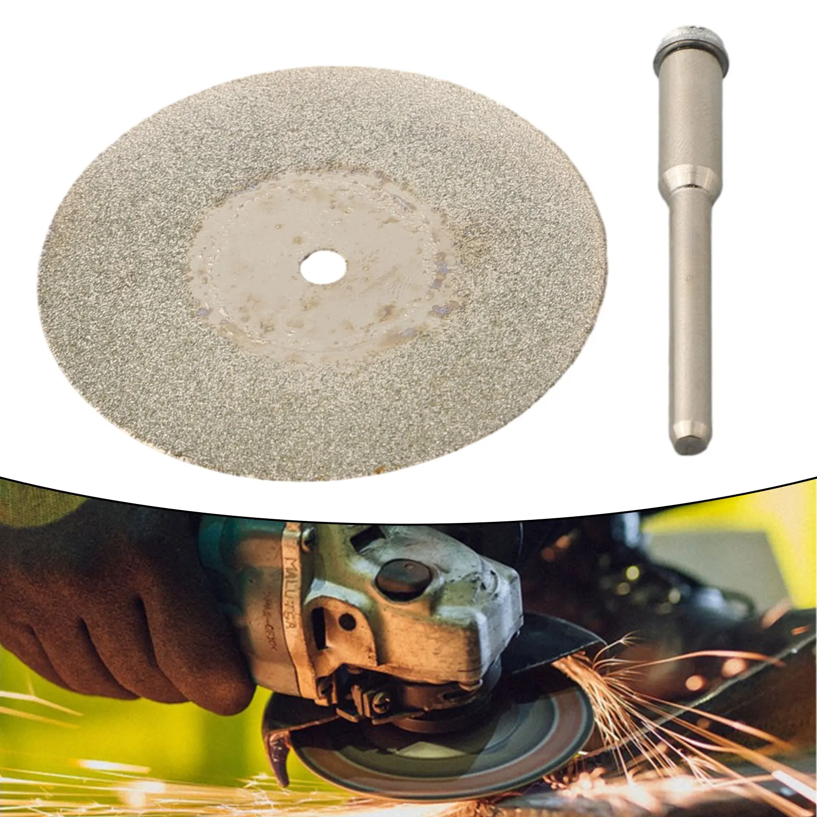 ワークショップ用金属回転工具セット,研削ディスク,金属カッティングブレード,シルバー,新品,40/50/60mm, 2個