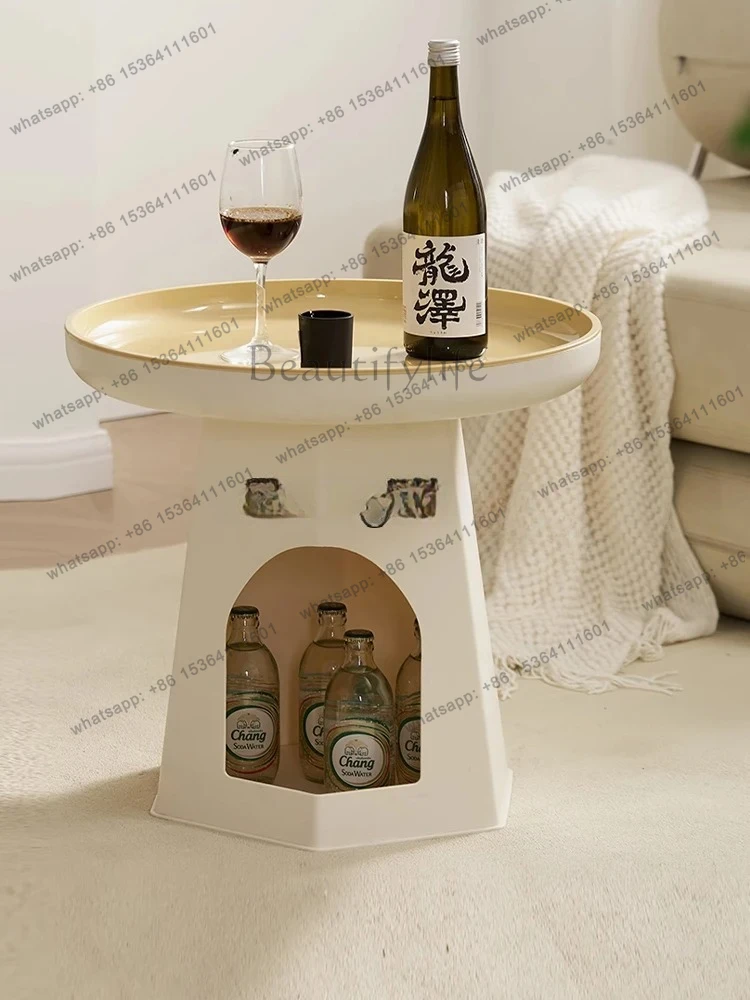 cream wind cat nest coffee table living room household small apartment round creative personality can be stored corner table