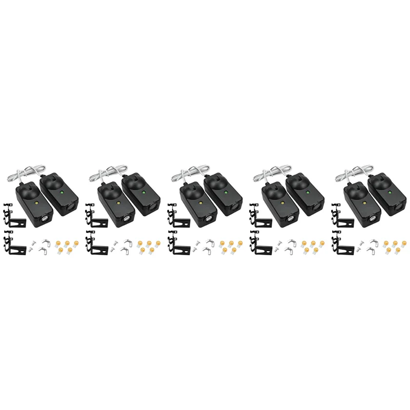 

FULL-10Pcs Garage Door Opener Safety Sensor Eyes Fit For Liftmaster Sears Chamberlain With Brackets