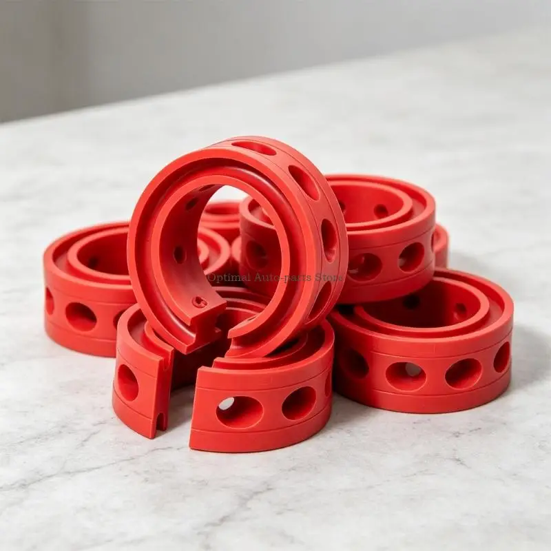  Spring Buffer Pad Pair for Automotive Suspension, Polyurethane Rubber Forms with Split Sides and Multiple Openings