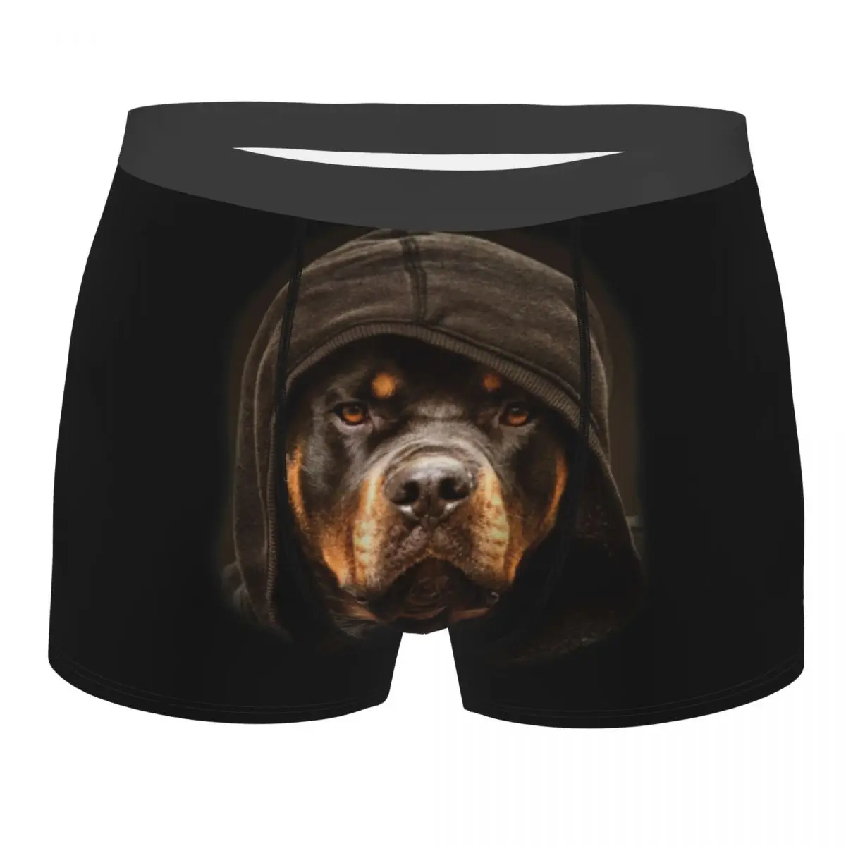 Custom Male Cool Rottweiler Underwear Animal Dog Lover Boxer Briefs Men Stretch Shorts Panties Underpants