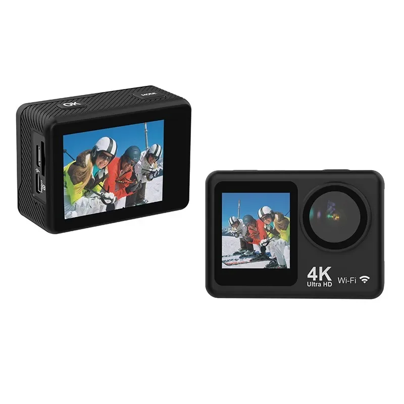 Waterproof WIFI 4k Sport Cam era Dual Screen EIS Mini Camcorder SPRITE GROUP High Resolution Video Vlog Record Action Came ra