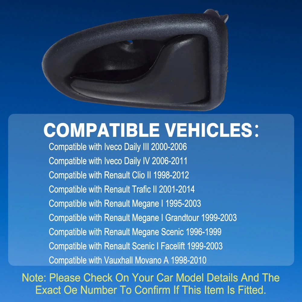 Car Interior Door Handles Front Rear Left Right 7700830079, 7700830078, 411199 For Iveco Daily Renault Clio Megane Scenic