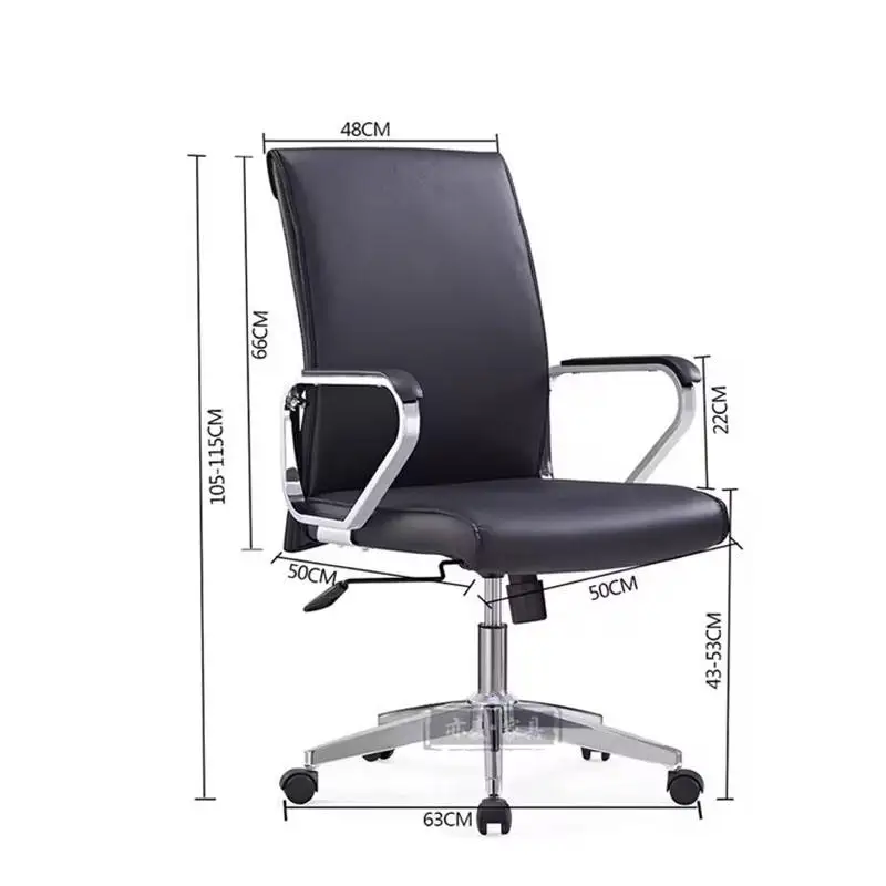 Hochwertiger Büro besuchers tuhl aus hochwertigem Leder im modernen Stil Venta caliente Silla elevadora negra para el hogar