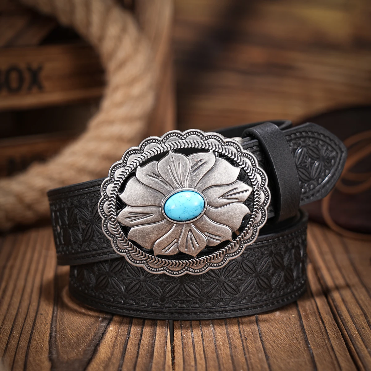 حزام كاجوال فردي ورجعي، إكسسوار ملابس على الطراز الغربي، إبزيم معدني، حزام PU، مناسب لكل من الرجال والنساء