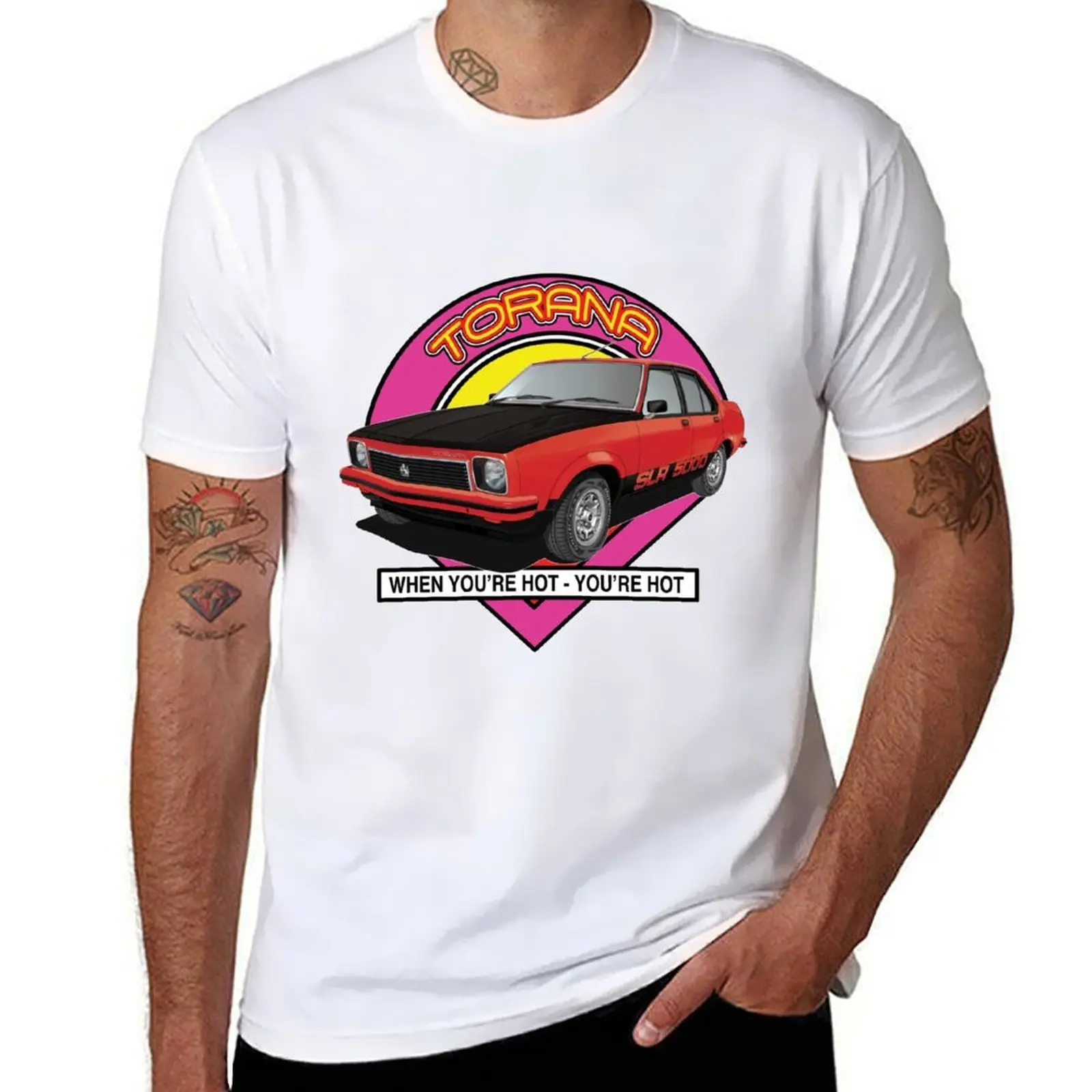 

Holden Torana LX SLR 5000-красная футболка Flamenco, мужские хлопковые футболки с аниме, футболка большого размера