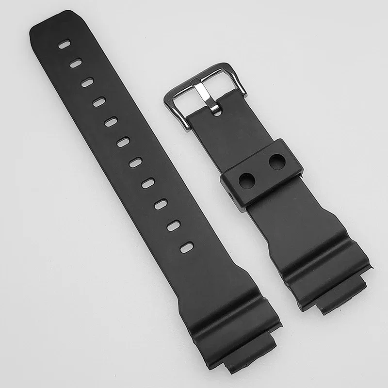 Rubber Resin Watchband for DW-9052/9050/9051/004C/9000 16mm Men Sports Bracelet Silicone Belt Replacement Strap Watch Accessory