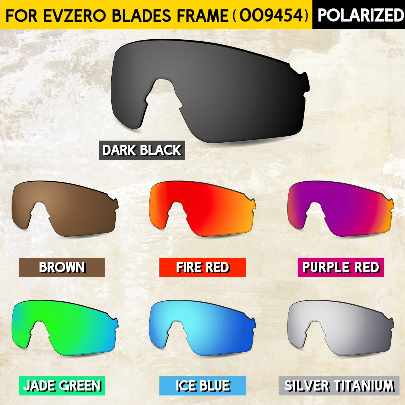 Поляризованные сменные линзы для солнцезащитных очков Oakley EVZero Blades OO9454 - 100% защита от ультрафиолета