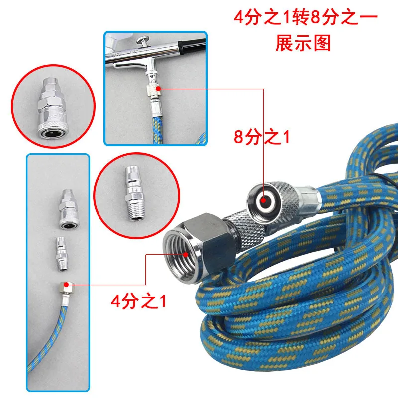 

1pcs 1.8M Tools Hose Compressor Hose Airbrush Adapter Set Clear Plastic Tubing Adapter Air Tubing Air Compressor Tube 1/8\