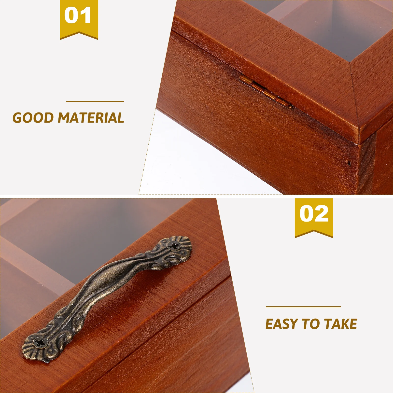 Decorative Tea Bag Storage Box Holder for Bags Organizer Container Acrylic Drawer Stainless Steel Cabinet Sugar Packets