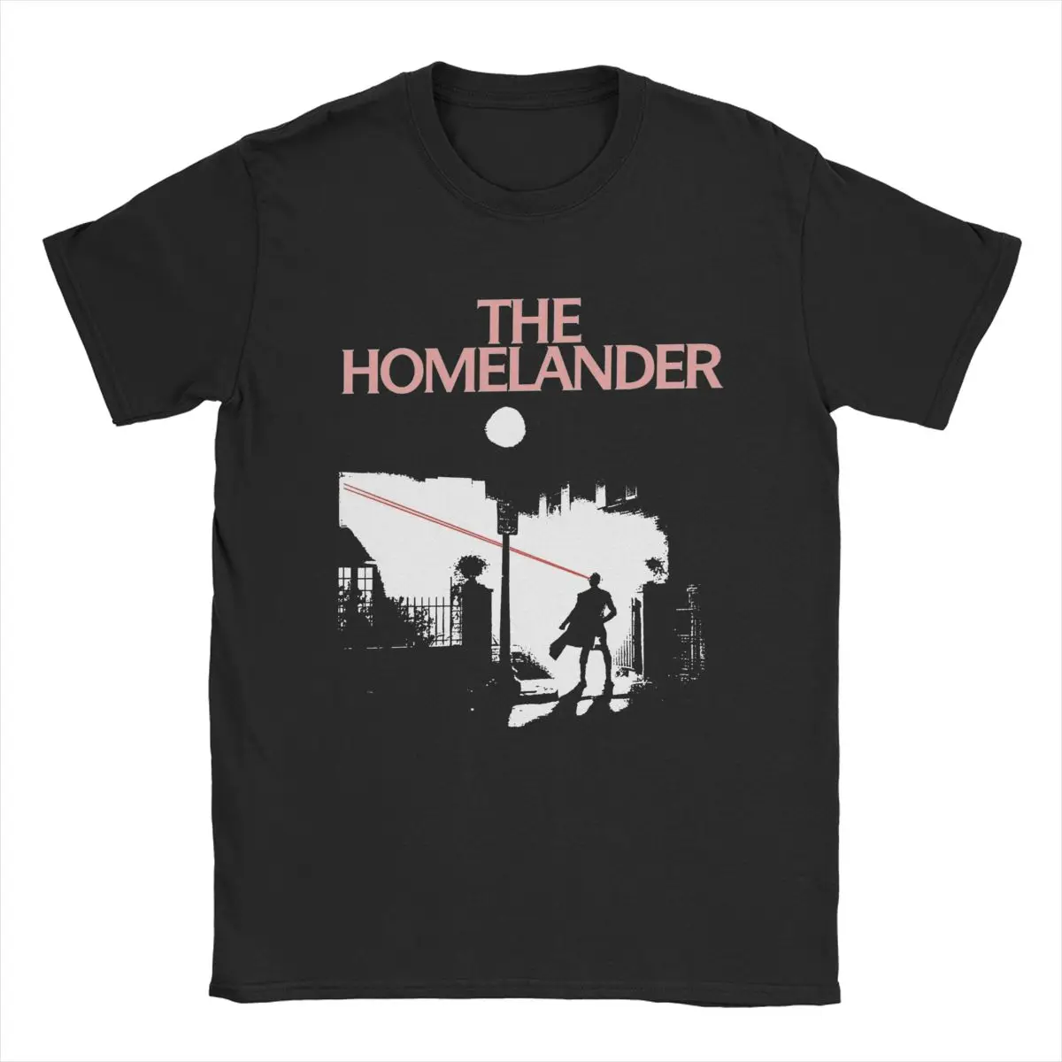 THE HOMELANDER Exorcist Horror T-Shirts for Men Creative Pure Cotton Tee Shirt Crewneck Short Sleeve T Shirts Gift Idea Clothing