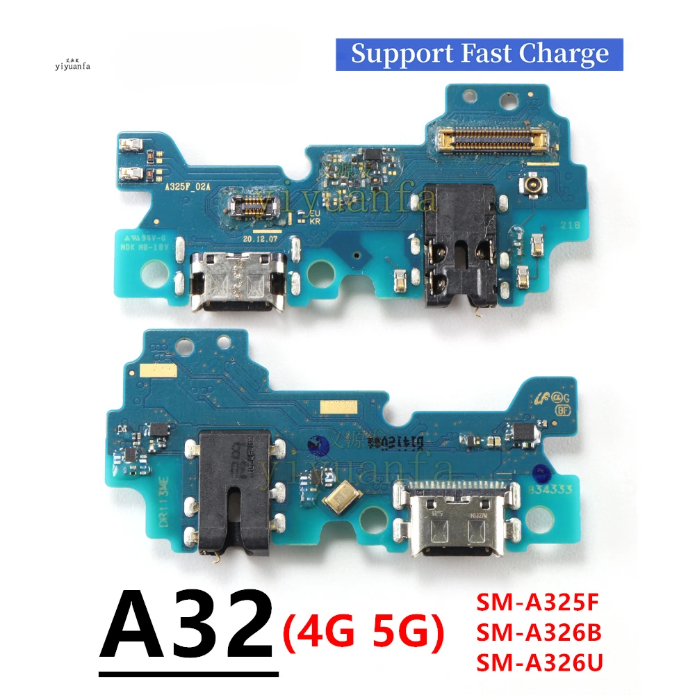 Dock USB Quick Charger Board Charging Flex Cable For Samsung Galaxy A32 4G 5G A325 A325F A326 A326B A326U