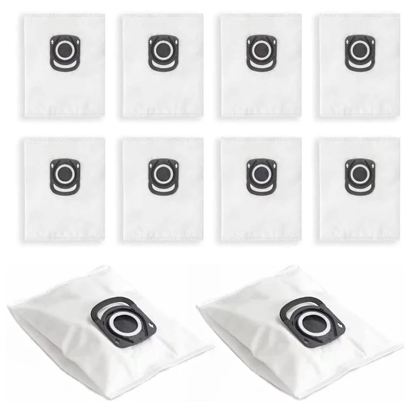 10Pack ZR200520 ZR200720 Vacuum Cleaner Bags For Rowenta Hygiene+ Silence Force, Compact Power, X-Trem Power Dust Bags