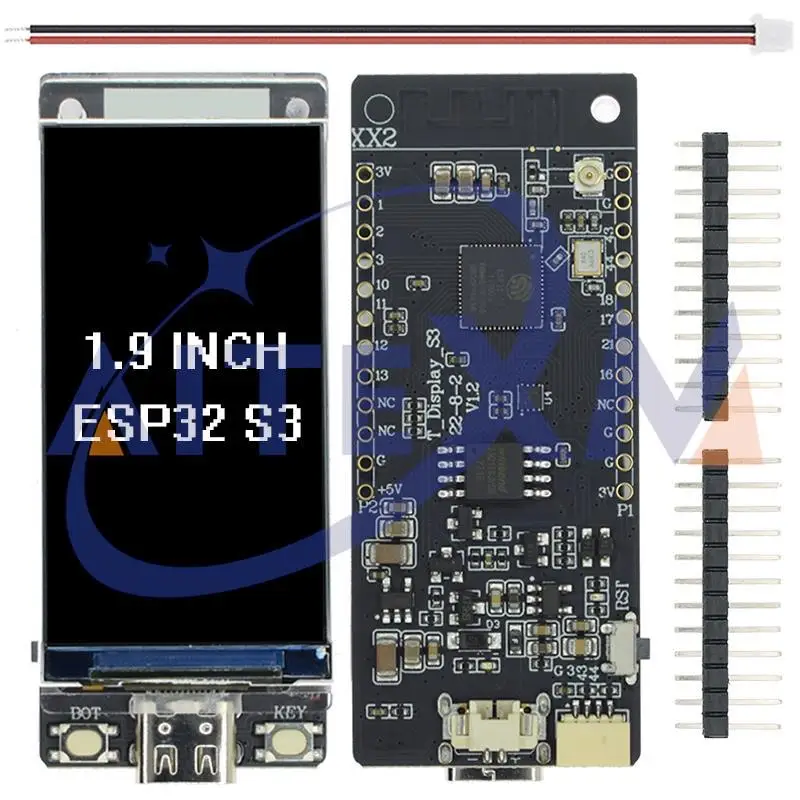 Imagem -02 - Development Board Esp32 s3 1.14 Lcd para Arduino Wifi e Módulo Compatível com Bluetooth 1.14 T-display-picoc3