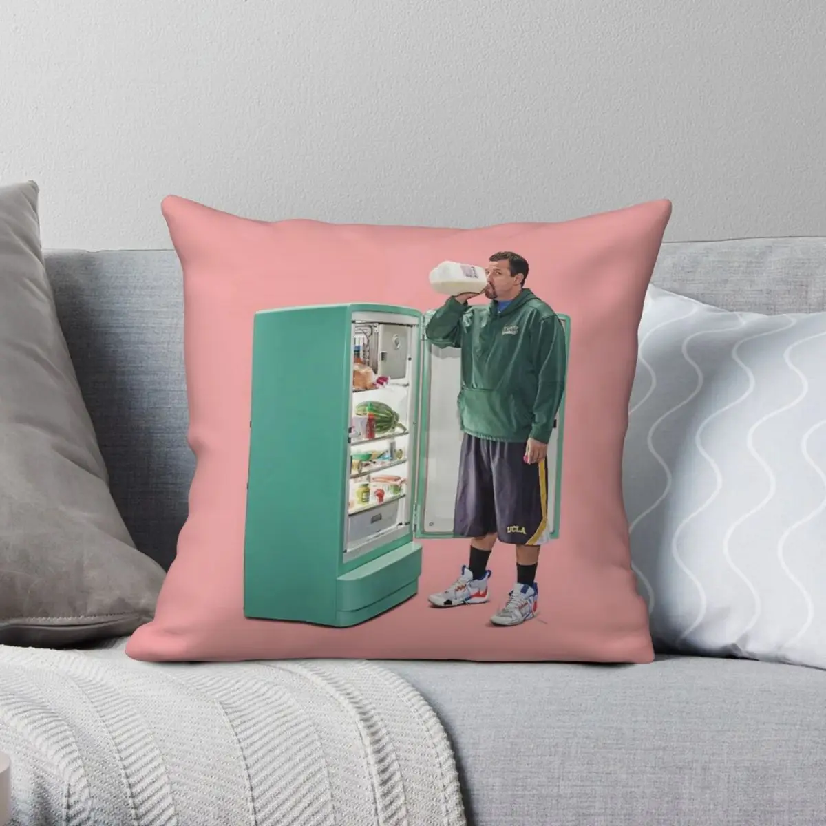 Adam Sandler Pillowcase Polyester Linen Velvet Creative Zip Decorative Car Cushion Cover Wholesale 18