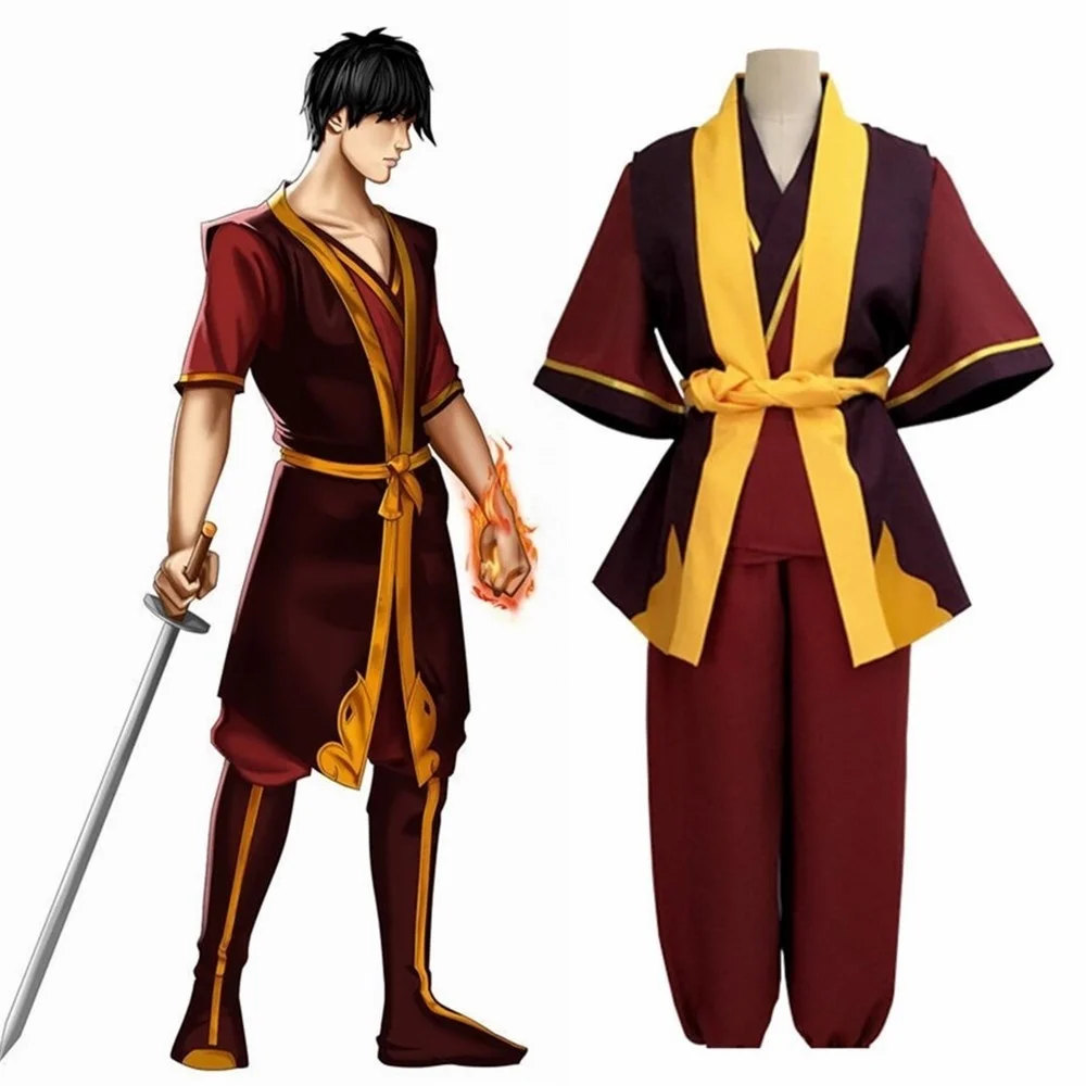 

2022 Avatar The Last Airbender Prince Zuko Cosplay Costume Anime Custom Made Uniform