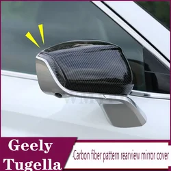 Car Rearview Mirror Cover Cap Trim Exterior Accessories For Geely Tugella /Tugella S 2020 2021 2022 2023 2024