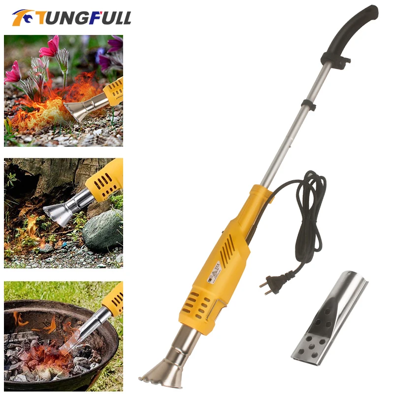 

2000W Electric Weed Burner Flame Weed Burner Electric Thermal Weeder Hot Air Weed Killer Thermal Weeding Grass Removal Tools