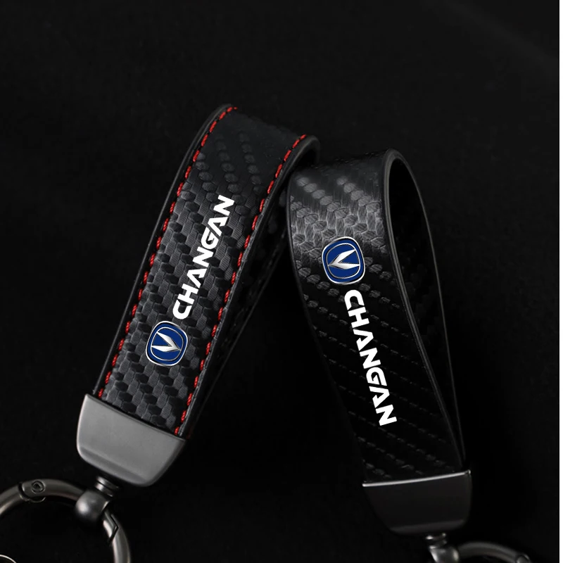 

Car Trinket Keyring PU Leather Keychain Bag Key Chain Holder Key For Changan CS85 CS75 PLUS CS95 CS35 alsvin CS15 CS55 Eado