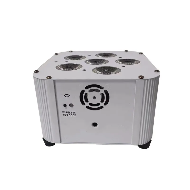 

6 18W six-in-one wireless remote control APP battery par light charging stage wedding dyeing