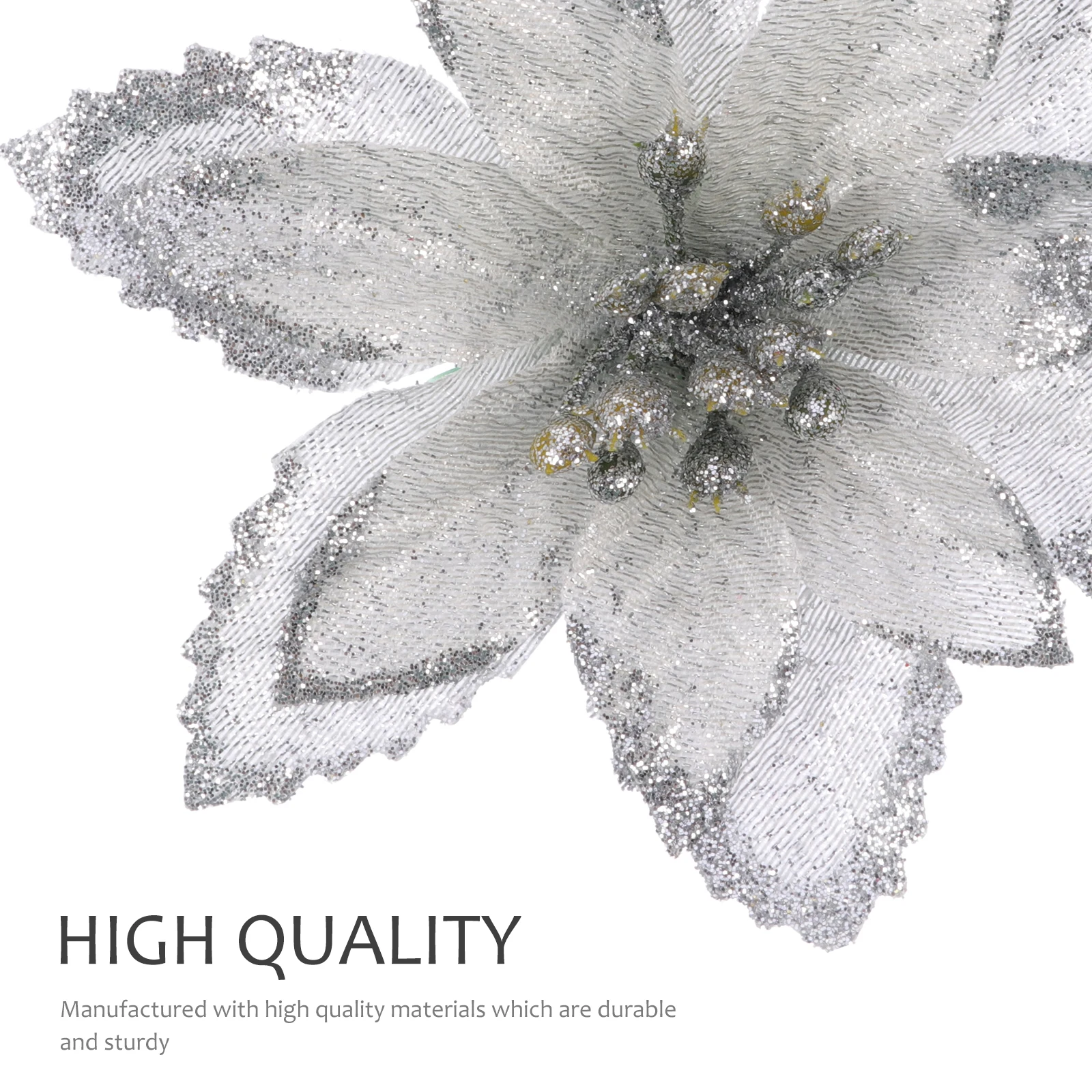 

24 Pcs Hanging Christmas Flower Ornaments Simulated Decors Fairy Wedding Flowers Fake