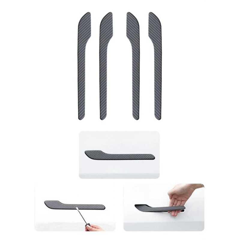 

Fits Tesla Model Y/3/YL Carbon Fiber Texture Door Handle Protective Films Scratch-Resistant Wear-Resistant Enhances Aesthetics