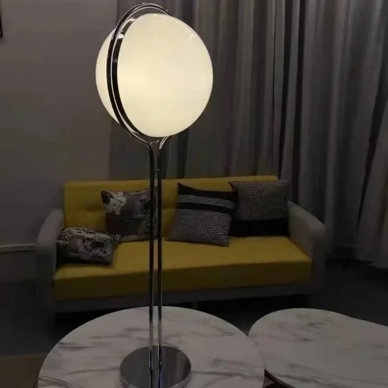 Nordic Floor Lamps Italian Style High-end Glass Planet Living Room Sofa Side Standing Lights Simple Study Decorative Lamps LED