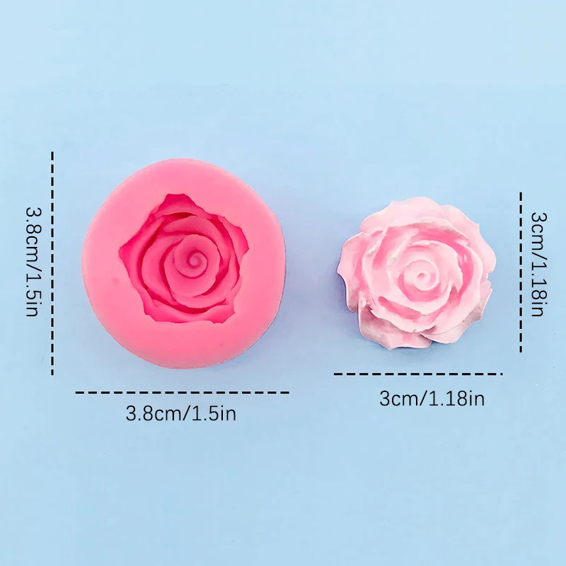 Molde de silicona de rosas hermosas 3D, herramientas de decoración de pasteles de Chocolate DIY, Fondant, decoración de pasteles de boda, flores, molde de jabón