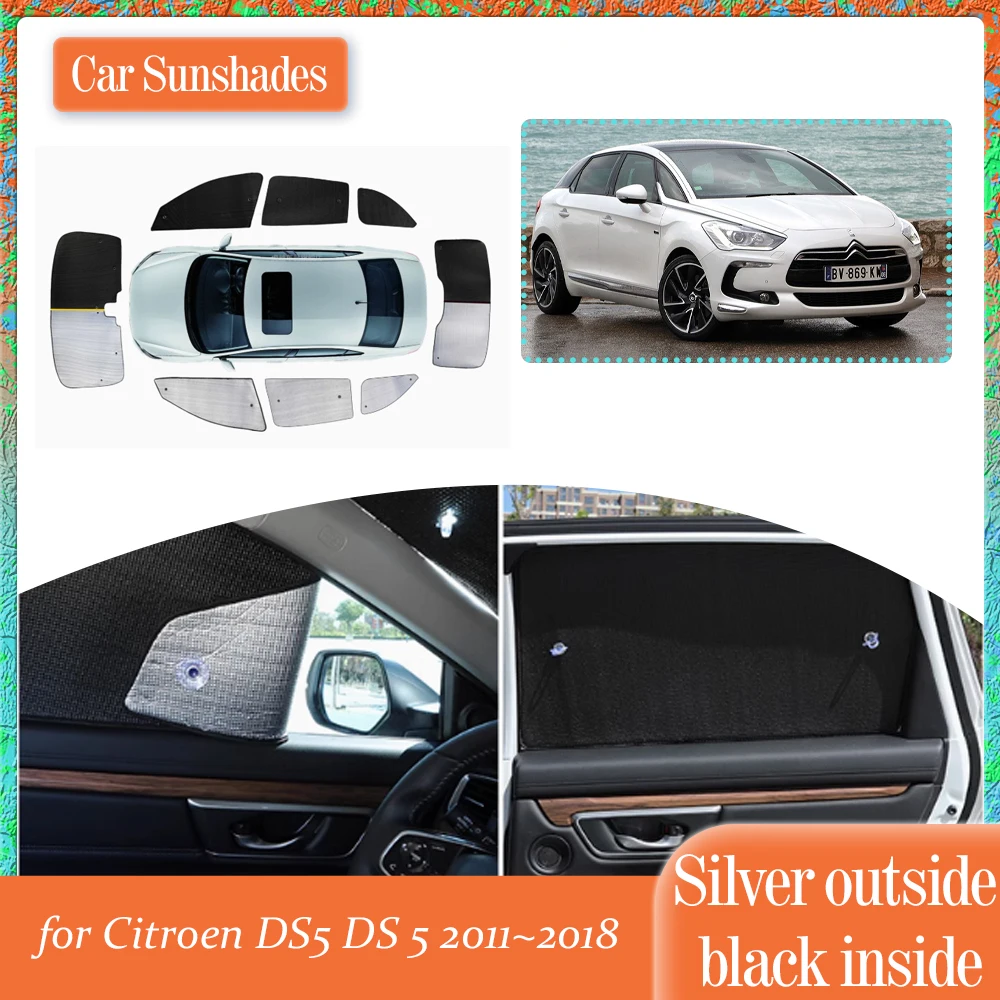 

Автомобильный солнцезащитный козырек для Citroen DS5 DS 5 2011 ~ 2018, 2012 2013 2014 2015 2016 2017 боковые окна на крыше, солнцезащитный козырек, боковая штора на лобовое стекло, часть люка на крыше, аксессуары