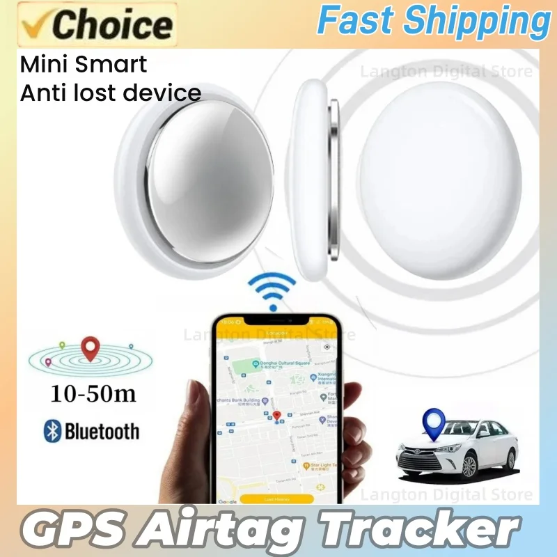 New GPS Airtage Bluetooth GPS Tag Base on Apple Find My app Anti-lose Tracker Sound Locate Message Reminder Alarm Key Finders