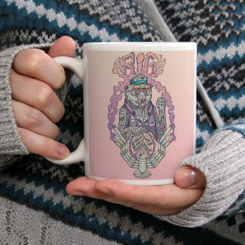 

Big EzCoffee Mug Tea Cup 11oz Coffee Cup Funny Birthday Ceramic Mug Personalized Cup