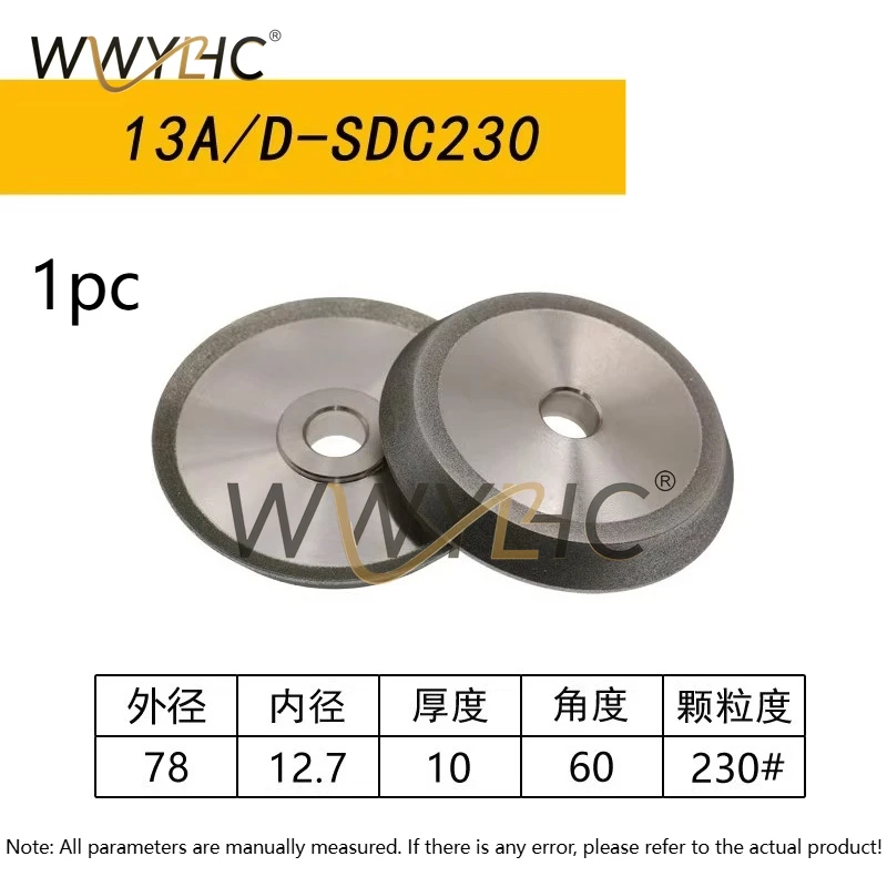 1-個ドリルグラインダー研削砥石-13a-d-26a-d-z13-13b-20g-sdc-cbn-ダイヤモンド合金サンド
