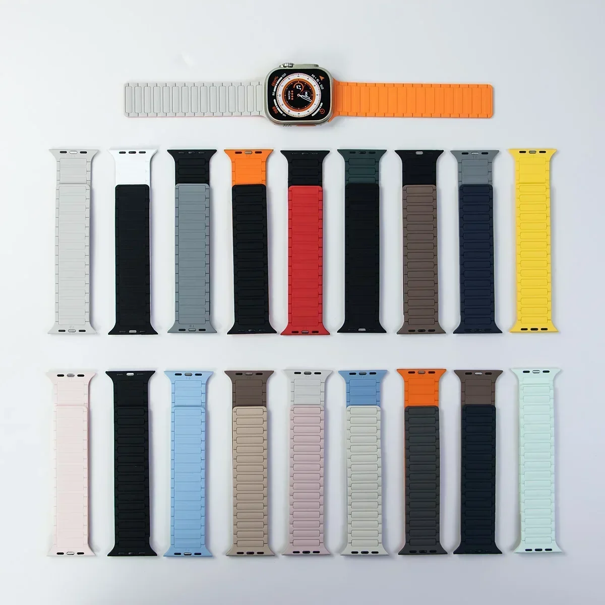Magnetic Band for Apple Watch Ultra 2 49mm 45mm 44mm S10 46mm 42mm 40 41mm Silicone Strap for IWatch Series Ultra 2 9 8 7 6 5 4 image 6
