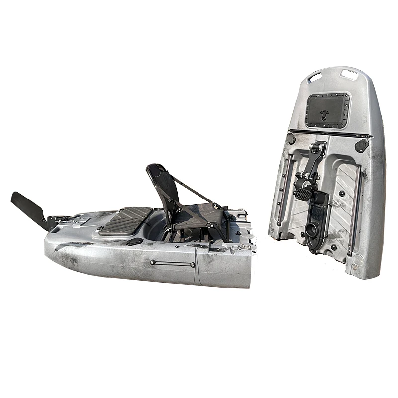 Pro Angler Plastic Modular Folding Kayak Foldable Two Parts Split Fishing Kayak with Pedal System Which Can Reverse and Forward view 5