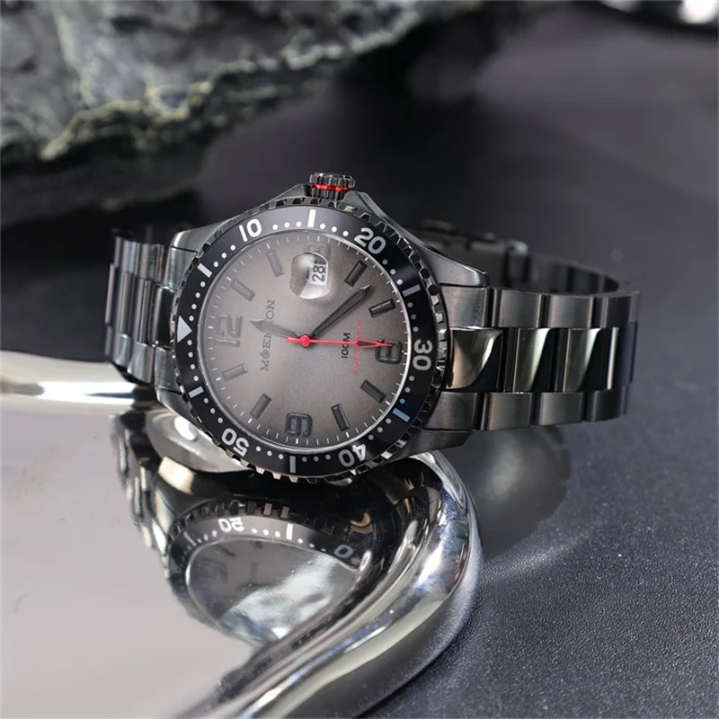 MOEMTON Mechanical watch German brand Steel strip 10bar diving sports watch M136.BSSA01