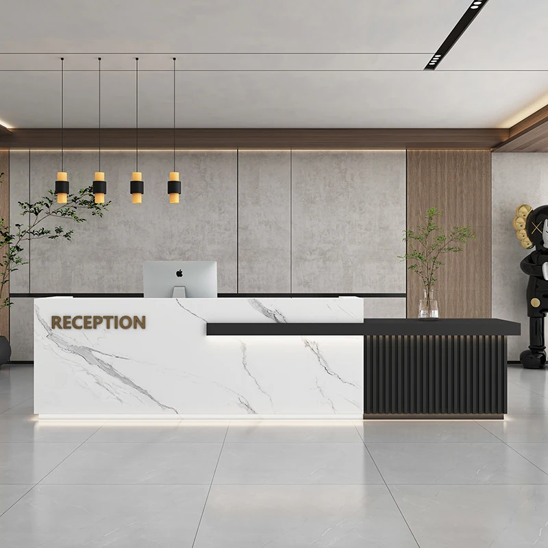 Executive Counter Reception Desks Register Church Cashier Shop Reception Desks Hospital Mostrador Recepcion Salon Furniture