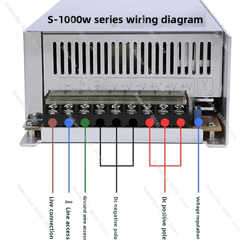1000W Adjustable DC Power Supply AC to DC, 12V 70A 24V 40A 36V 28A 48V 20A Converter for Industrial Equipment LED Strip