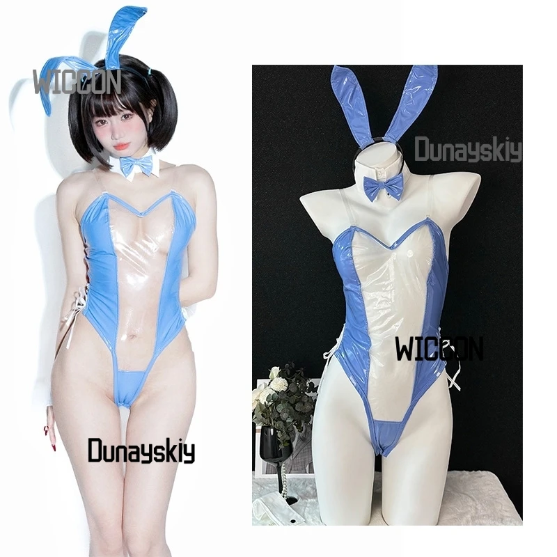 

GODDESS OF VICTORY: NIKKE Meri Сексуальный кролик Костюмы для косплея Синий прозрачный кролик Сексуальная Мери Хэллоуин Рождество Ежедневно Cos