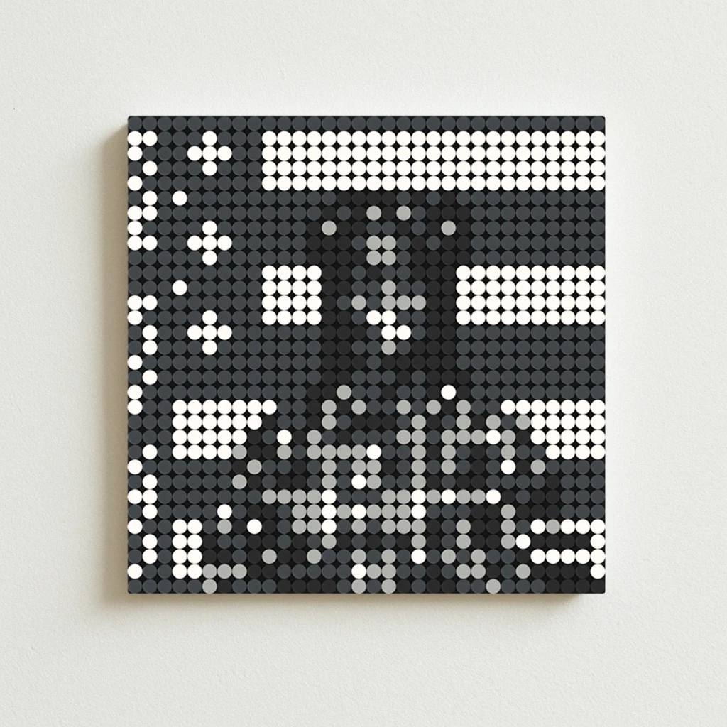 

A$AP Rocky LiveLoveA$AP Hip-Hop Album Block Poster, Street Style Wall Art for Home Music Gift Pixel Mosaic Building Blocks Art