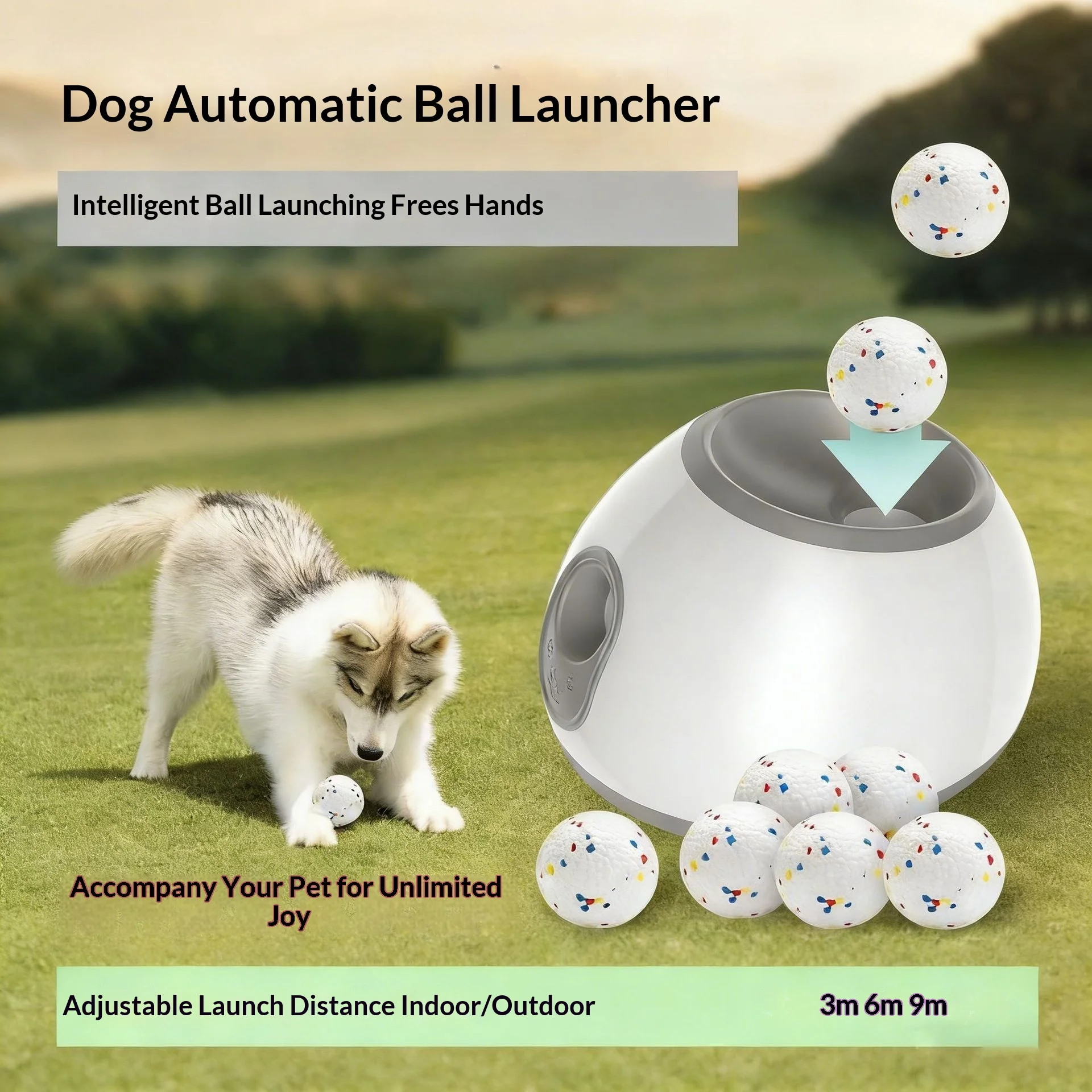Lanzador automático de pelotas para perros con golosinas interactivas - imagen 5