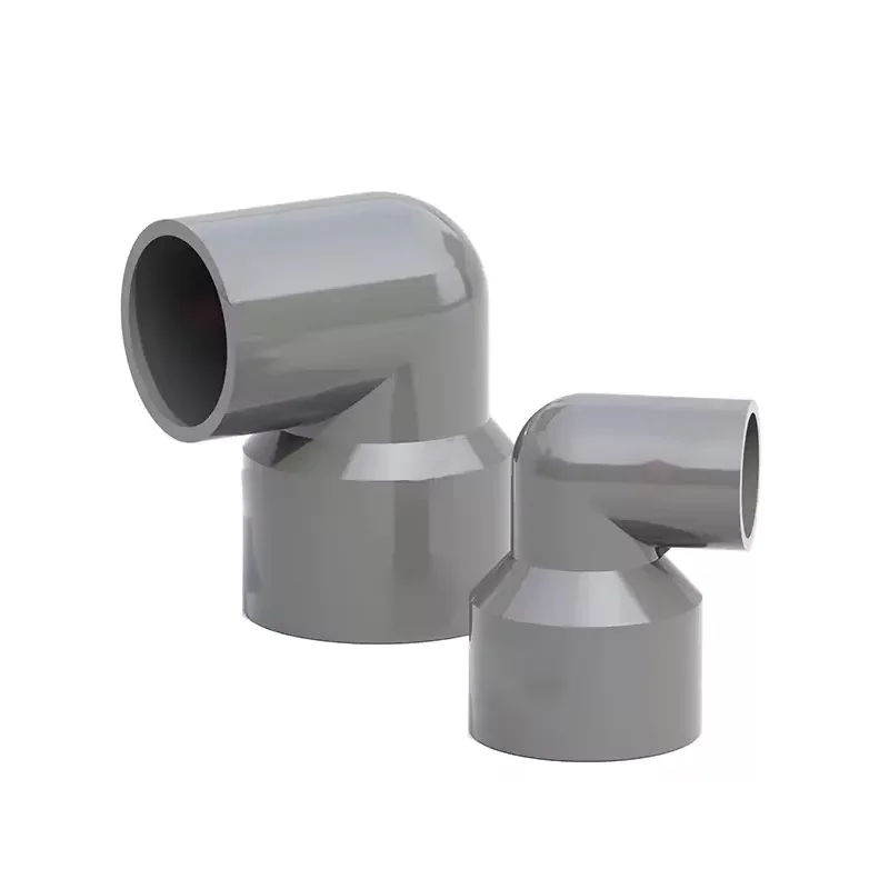 25mm-110mm Grey PVC 90 ° Reducing Elbow Metric Solvent Weld Pipe Connector Aquarium Pond Agricultural Garden Fitting