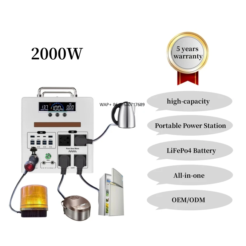 

Solar generator 300w 500w 800w 1200w 1600w Solar portable power station 2000w