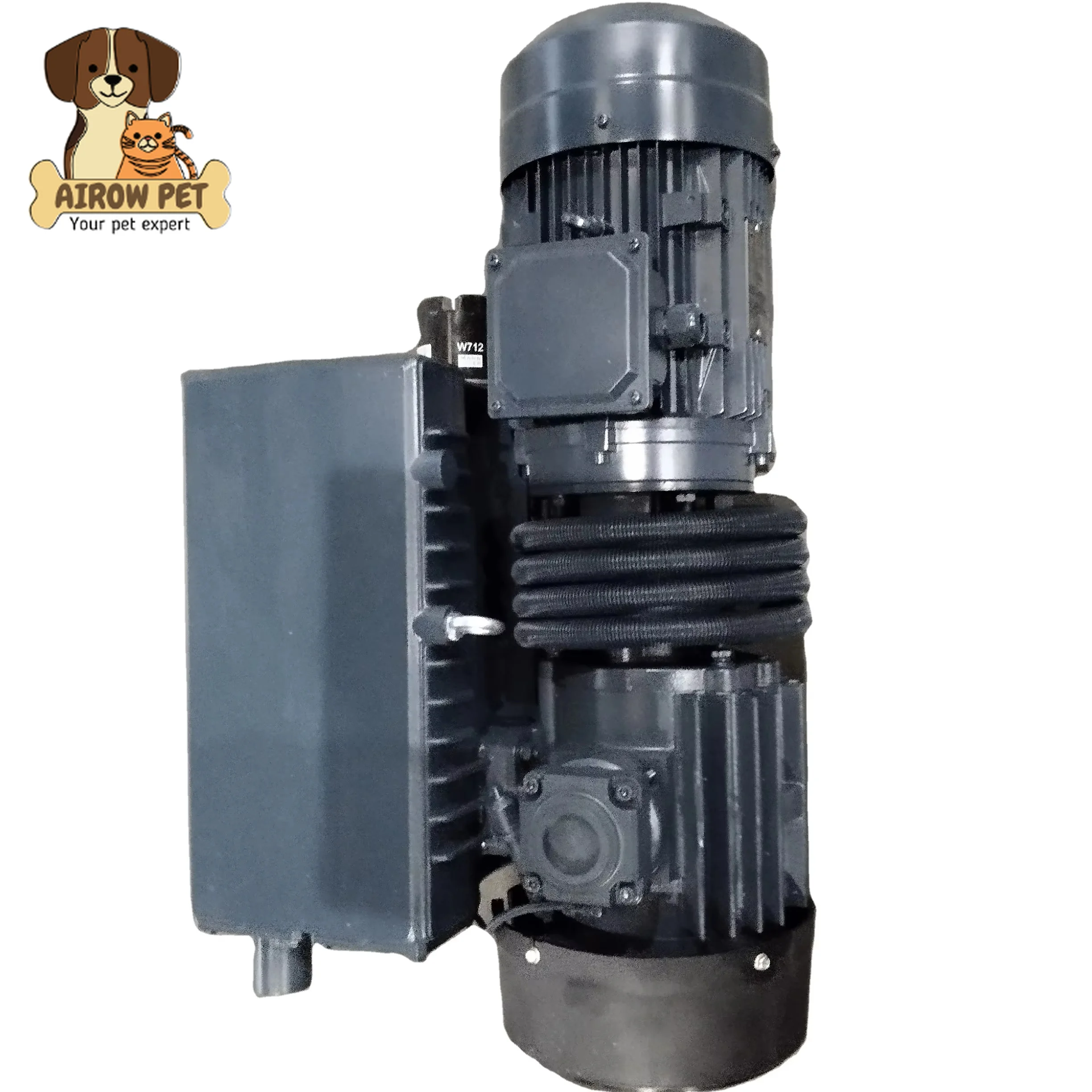 AIROW 3KW Single-Stage High Pressure 100m³/h Oil-Sealed Vacuum Pump with AC Motor CNC Compatible -100KPa 380V Customizable OEM