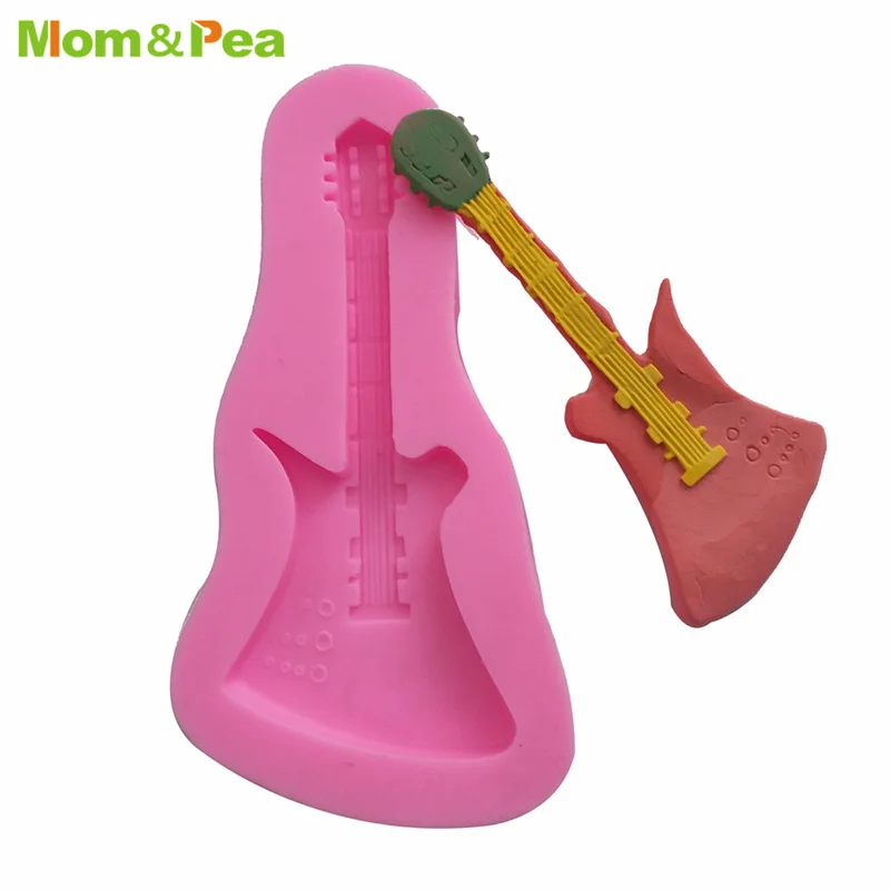 MPA0190 Gitar Shaped Silicone Mold Gum Paste Chocolate Ornamental Fondant Mould Cake Decoration Tools